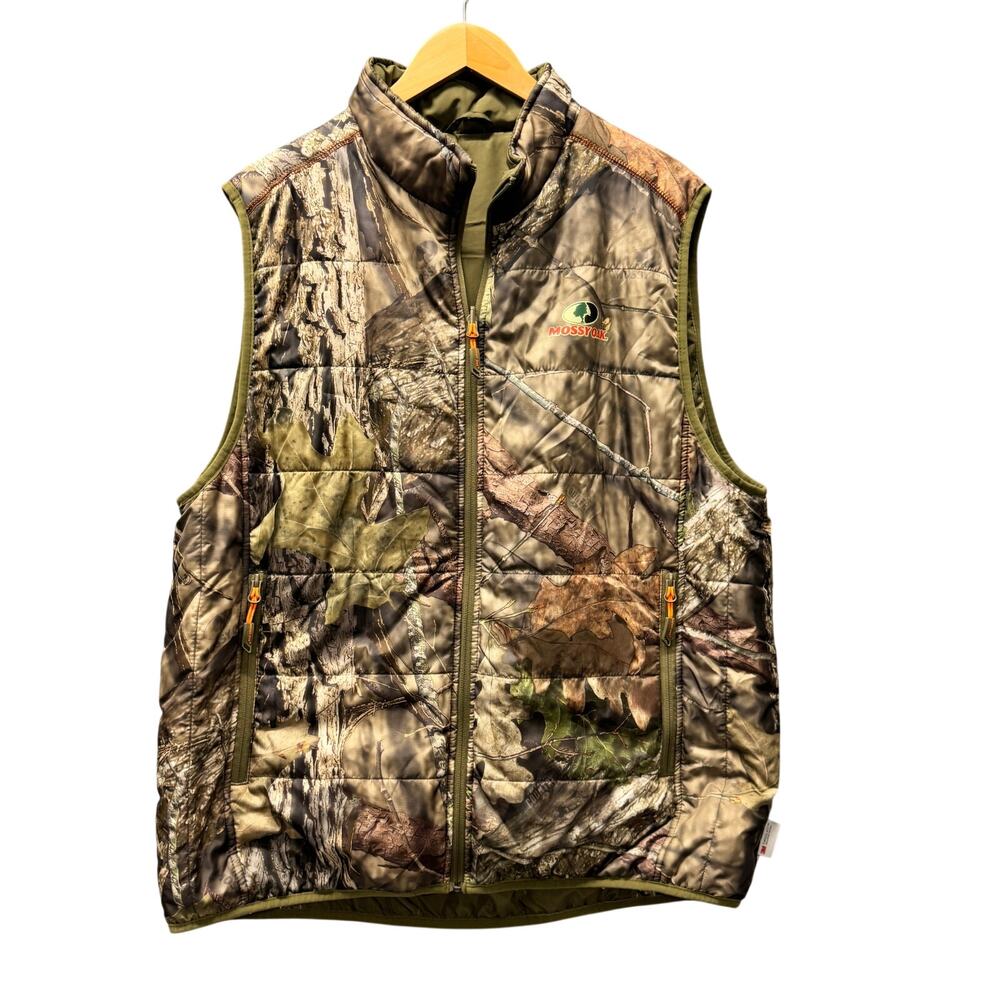 Mossy Oak Reversible Vest Jacket Break Up‎ Country Camo 3M Thinsulate Jacket XL